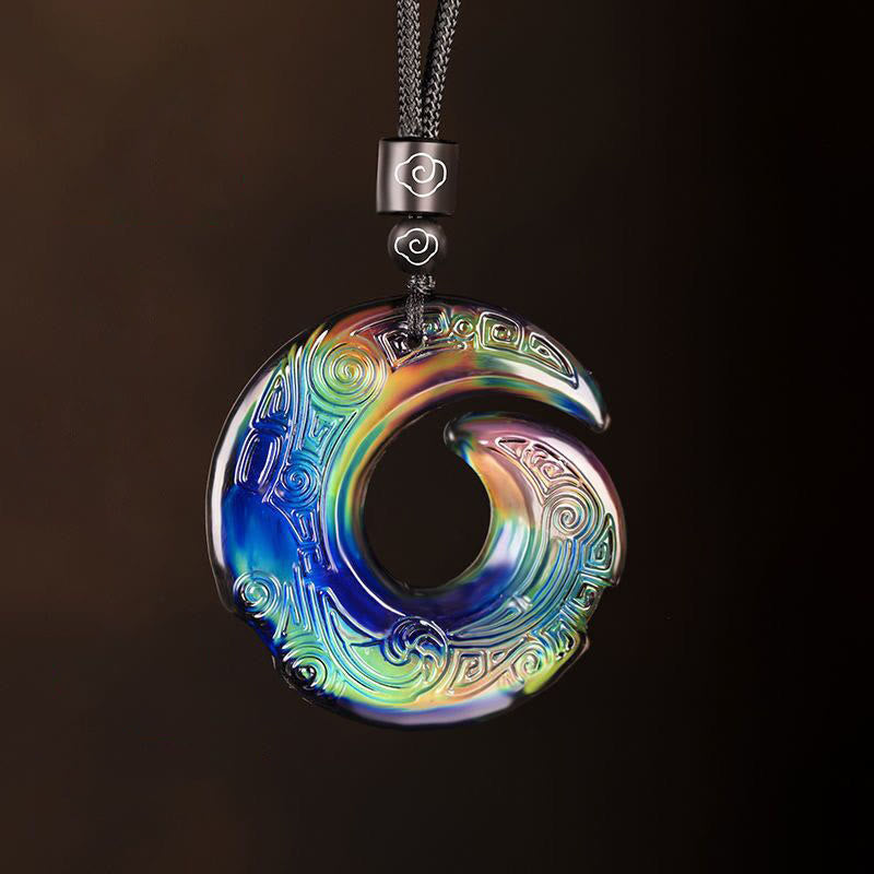 Color-changing One's Luck Improves Design Pattern Liuli Crystal Necklace Pendant