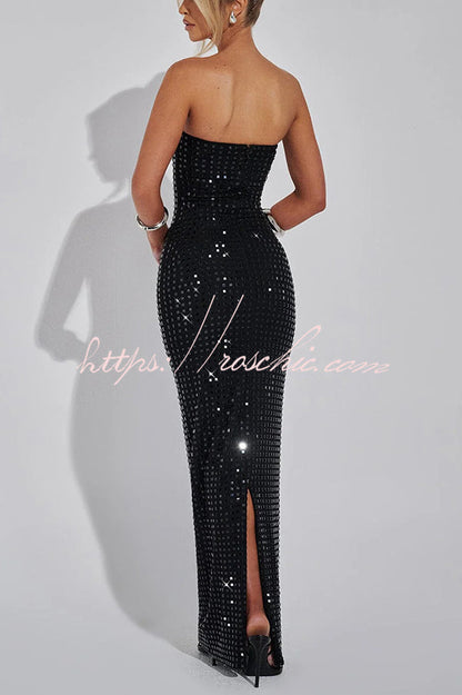 Sleeveless Backless Slim Fit Slit Maxi Dress