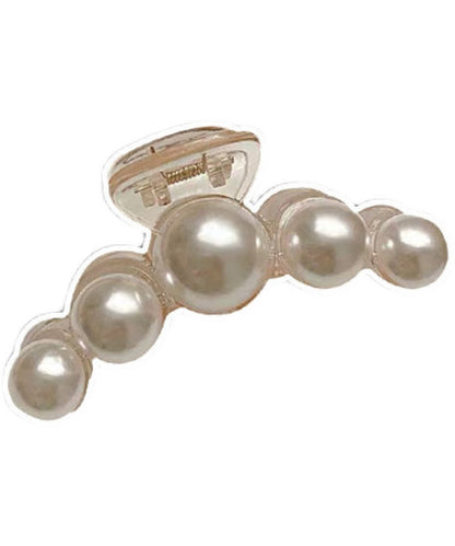 Beige Plastic Pearl Hairpin