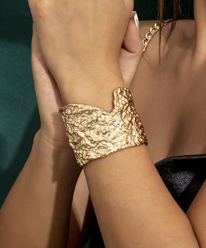 Gold Stainless Steel Alloy Open Rings
