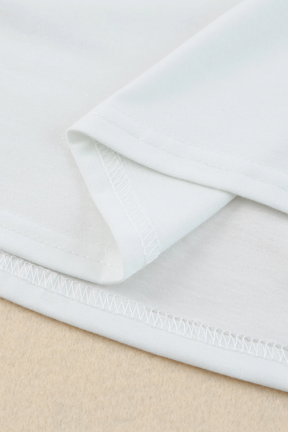 White Color Bubble Sleeve Blouse