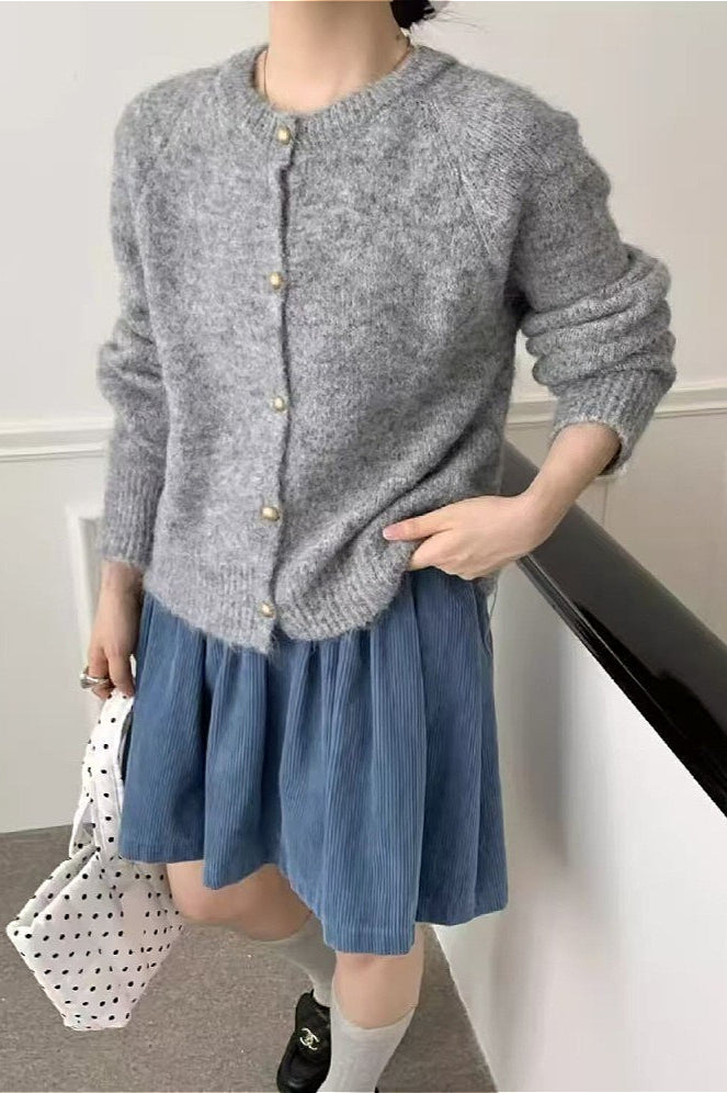 Loose Soft Gentle-style Knit Cardigan