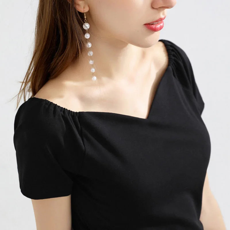 Spring Summer Style Cotton Blouses Shirts Short Sleeve V-neck Loose Blouses Tops Df3492