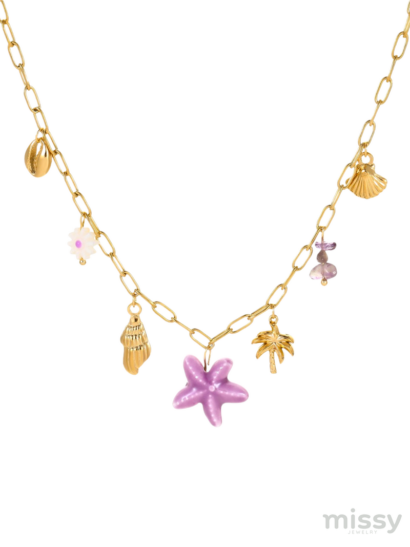 Elspeth Coastal Charm Necklace