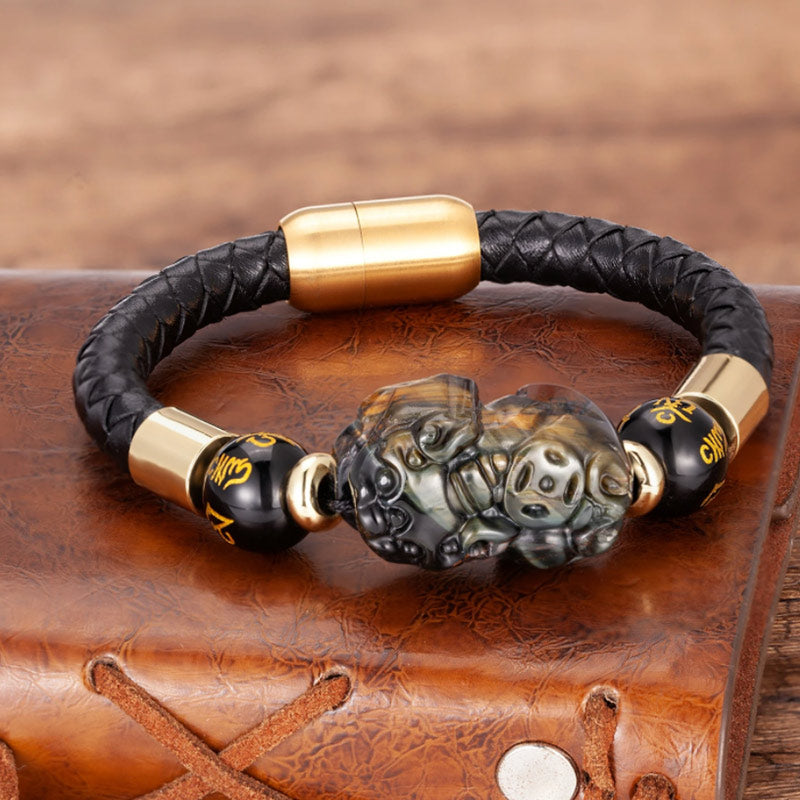 Fengshui Tiger Eye Pixiu Bracelet
