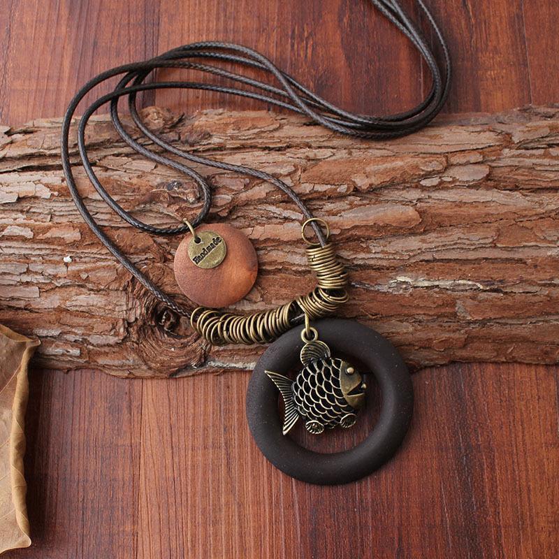 Style Fish Pendant Necklace
