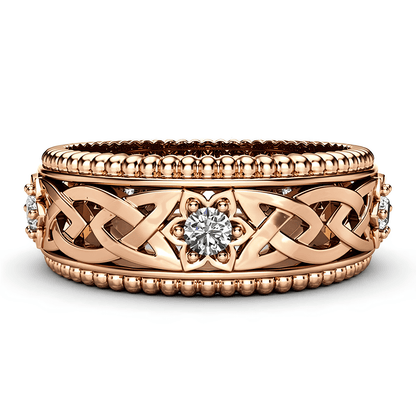 Celtic Flower of Spiritual Clarity Ring