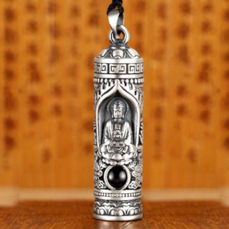 Buddha Stones Chinese Zodiac Natal Buddha Projection Prosperity Necklace Pendant