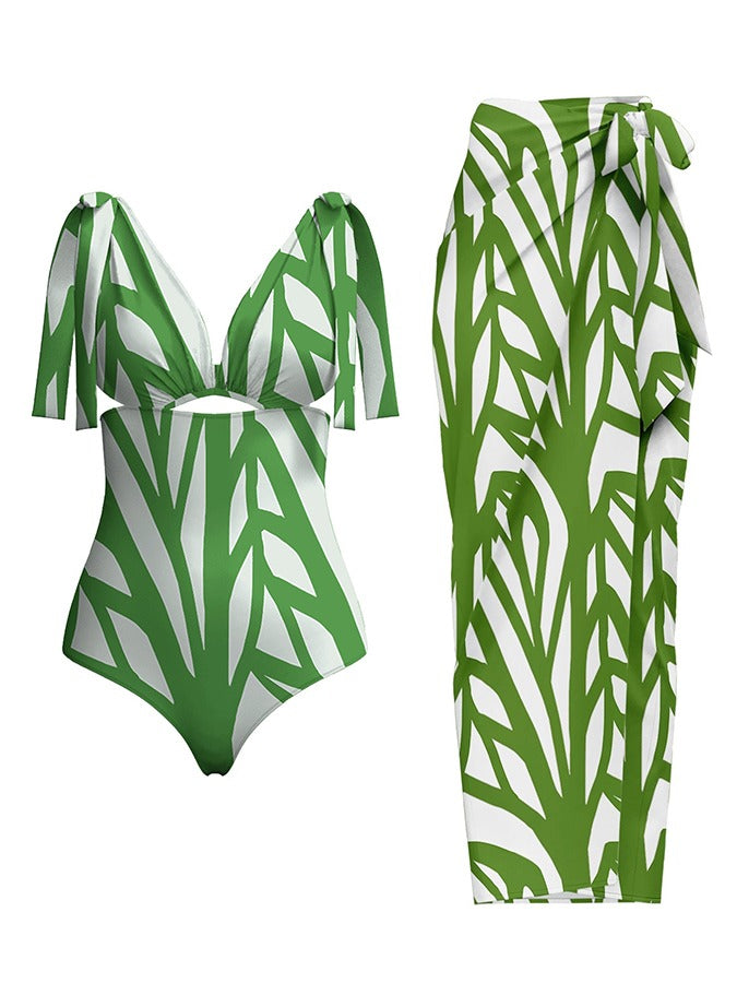 Geometric Print One Piece Swimsuits and Pants