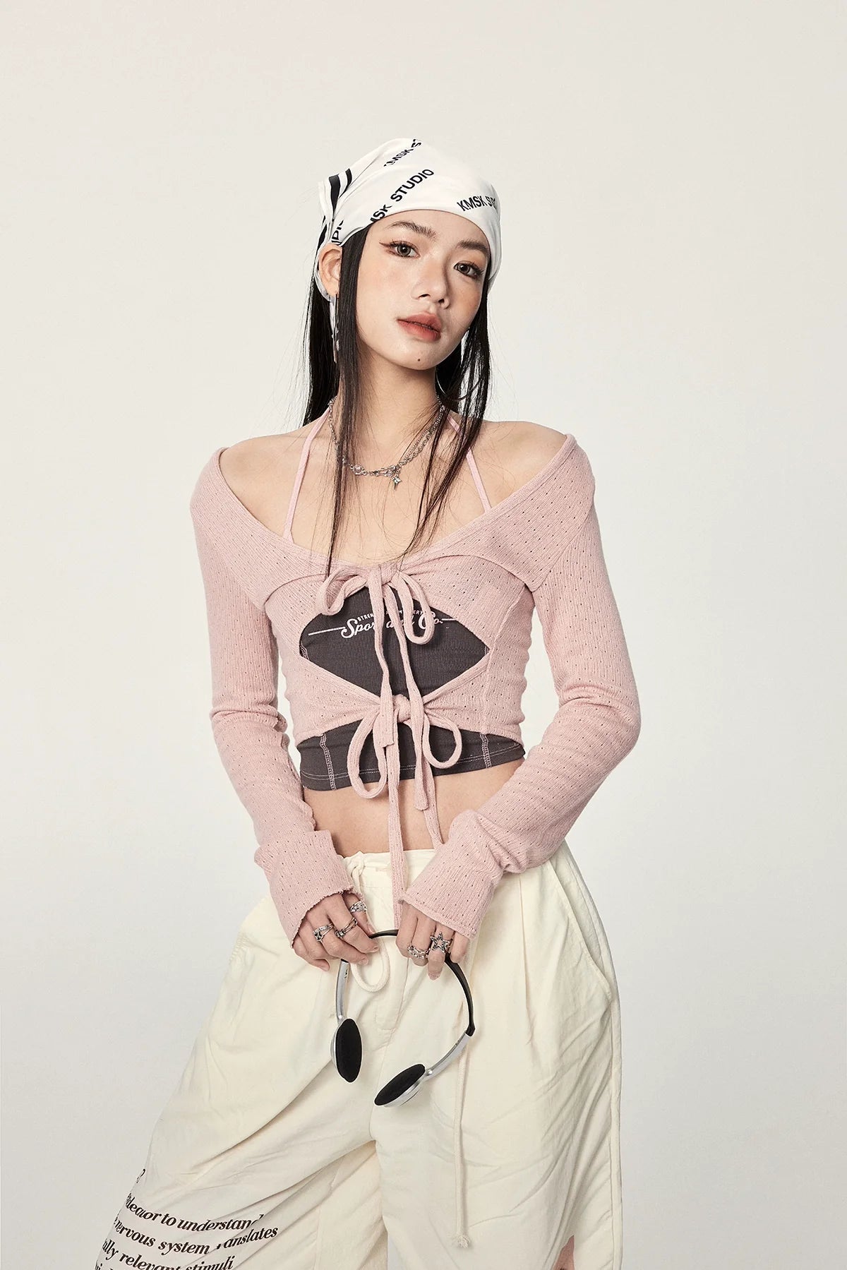Tie Front Knit Cardigan