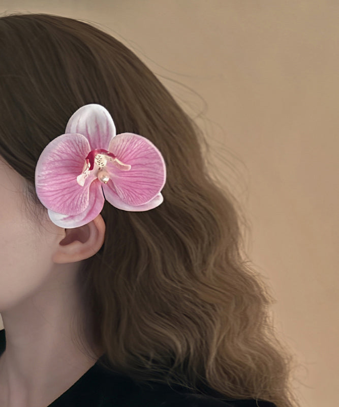 Pink Alloy Pearl Hairpin