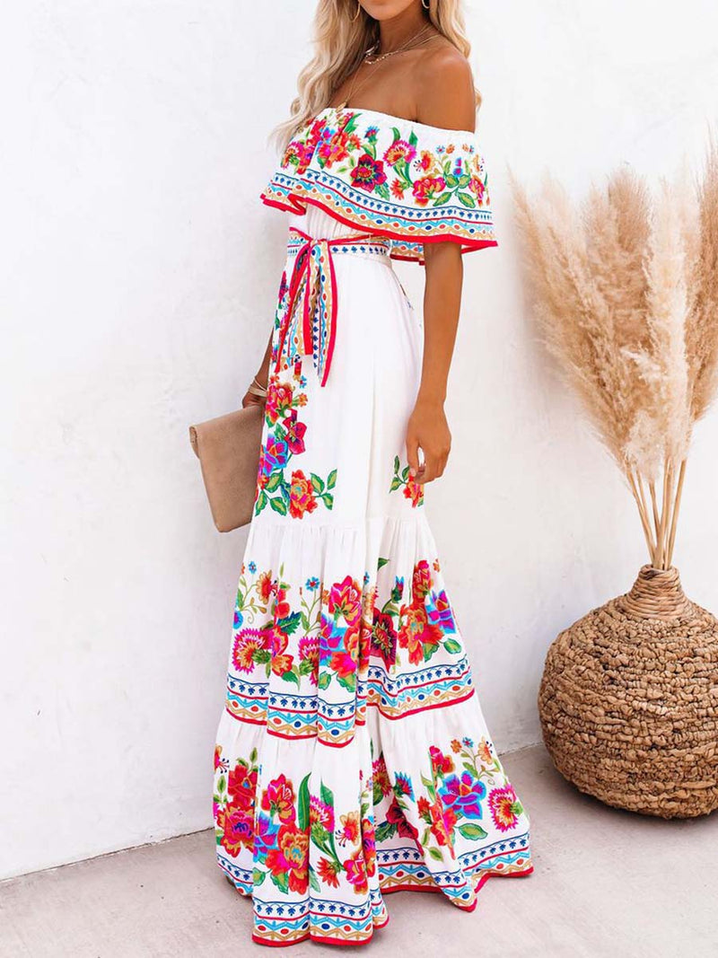 One Shoulder Maxi Dress