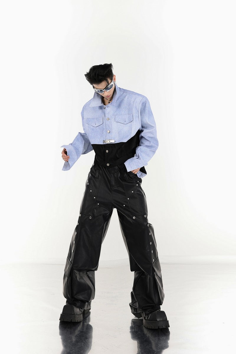 Riveted Leather Pants