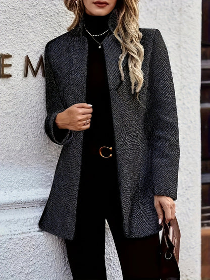 Retro Pocket Heather Coat