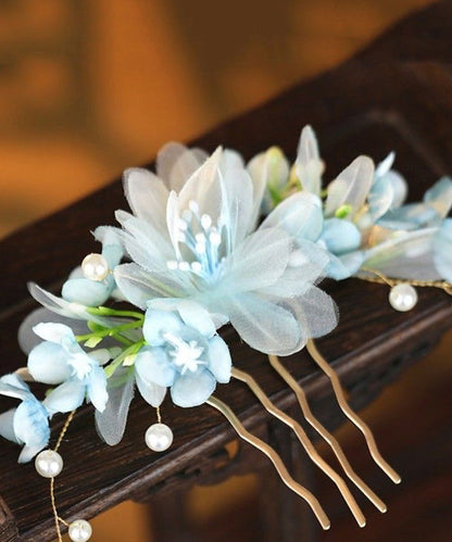 Gradient Color Sterling Silver Overgild Tassel Hairpin Two-piece Set