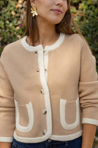Selena Beige Cardigan