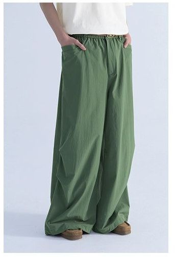 Drapey Track Pants With Drawstring