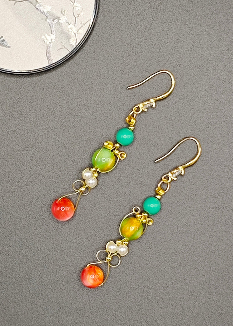 Original Design Fine Crystal Style Drop Earrings