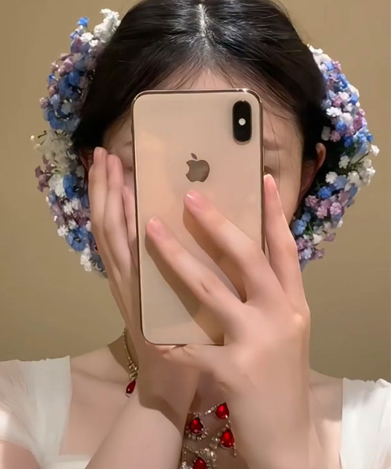 Rainbow Alloy Baby's Breath Hairpin
