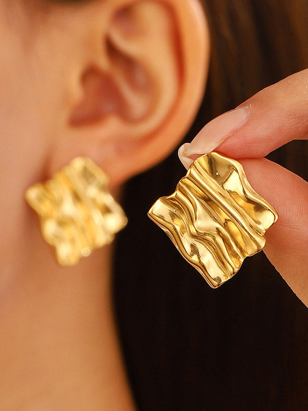 Geometric Color Drop Earrings