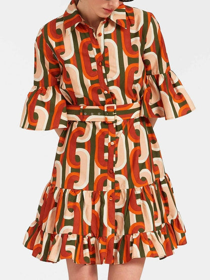 Sassy Dropped Waist Mini Dress