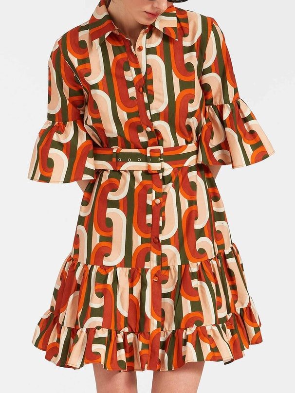 Sassy Dropped Waist Mini Dress