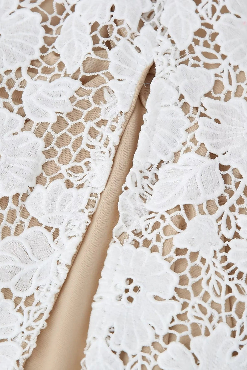 Lace Mesh Cami Maxi Dress