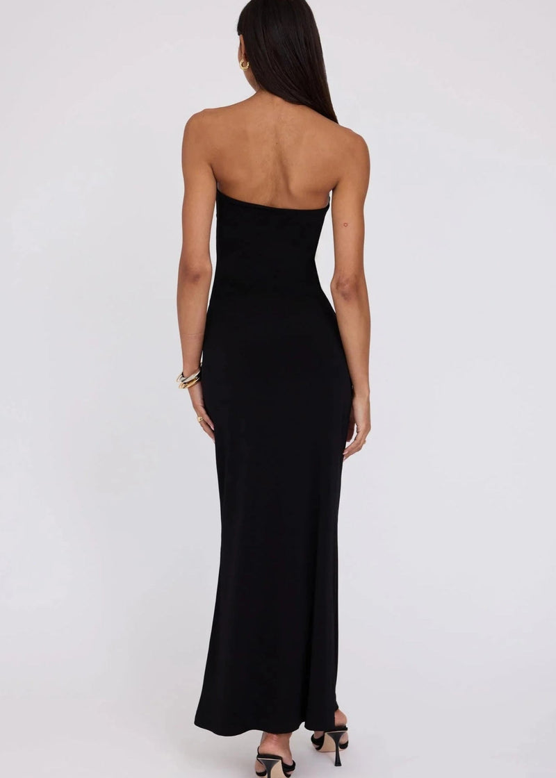 Isla Midnight - Strapless Cut-out Maxi Dress