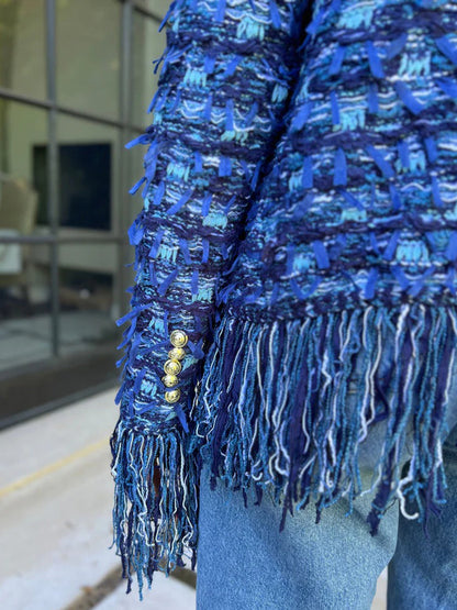 Fashionable Tassel Cardigan Jacket