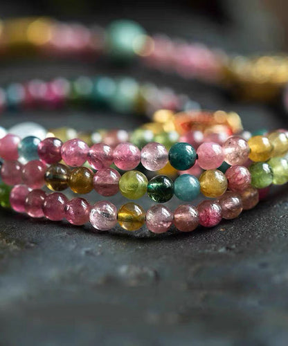 Rainbow Beading Sweater Tassel Graduated Bead Necklace