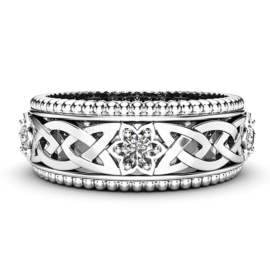 Celtic Flower of Spiritual Clarity Ring
