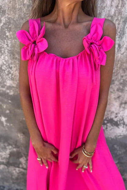 Embellished Sleeveless Loose Maxi Dress