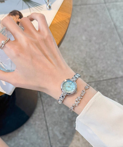 Fine Blue Stainless Steel Reinforced Glass Watches