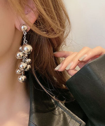 Japanese and Korean Bead Tassel Stud Earrings
