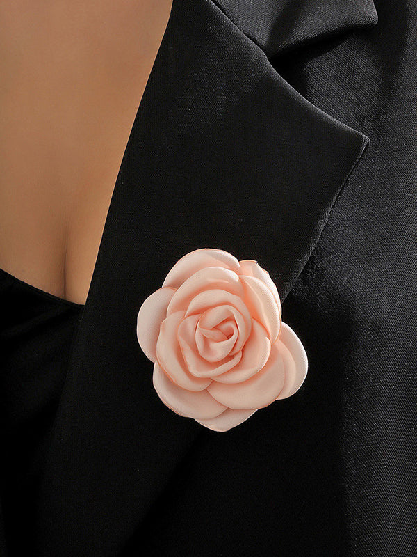 Color Three-dimensional Flower Brooch Accessories