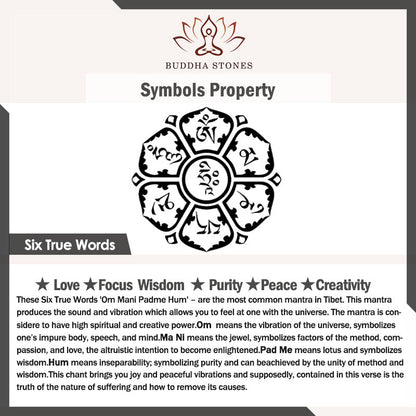 Buddha Stones Tibetan Buddha Mantra Bracelet