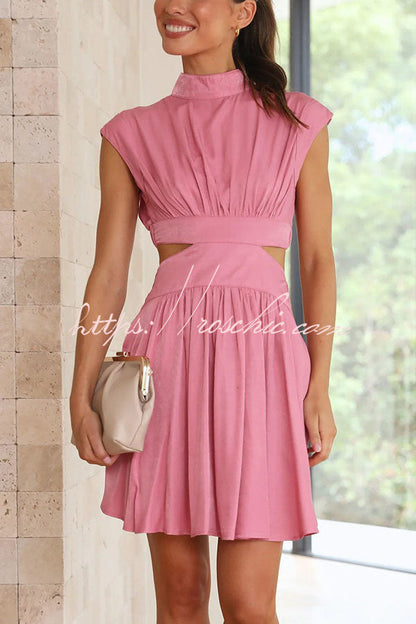 Best Part of the Day Cutout Waist Vacation Mini Dress