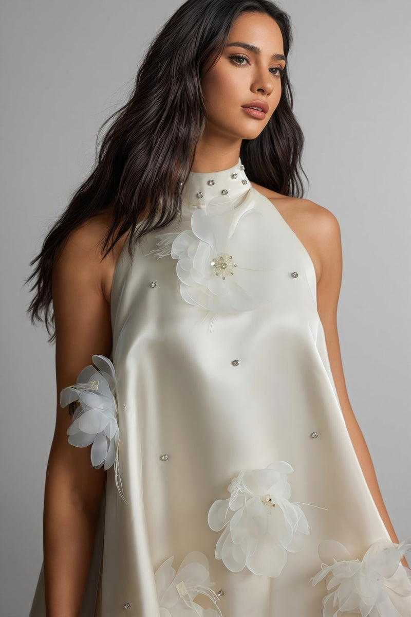 Eliza Applique Sleeveless Mini Dress