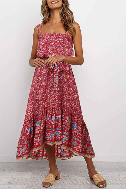 Flower Print Midi Dress( 3 Colors)