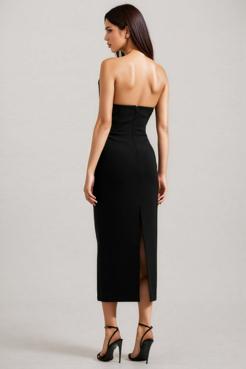 Floyd Strapless Crystal Embellished Midi Dress