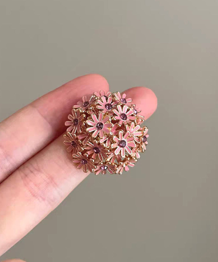 Fine Pink Open Mouth Alloy Rings