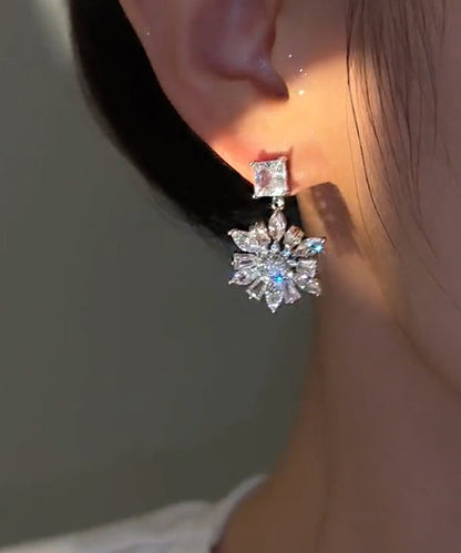 Original Design Silk Alloy Zircon Drop Earrings