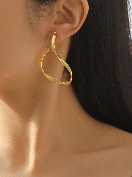 Normcore Geometric Color Drop Earrings