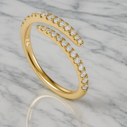 "iridessa" 925 Wrap Around Ring