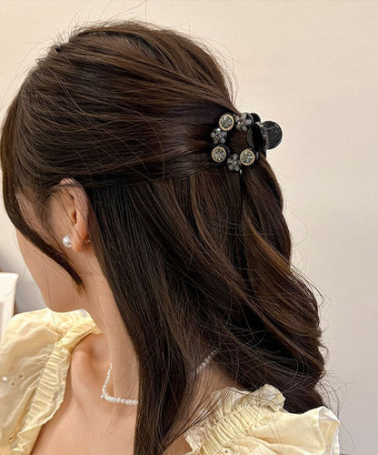 Fine Acrylic Pearl Zircon Hairpin Two-piece Set