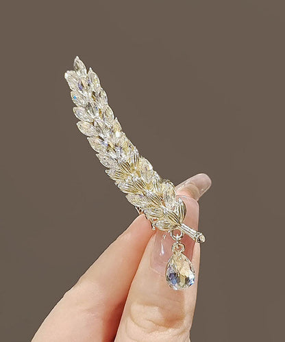 Crystal Ears of Wheat Duck Mouth Hairpin