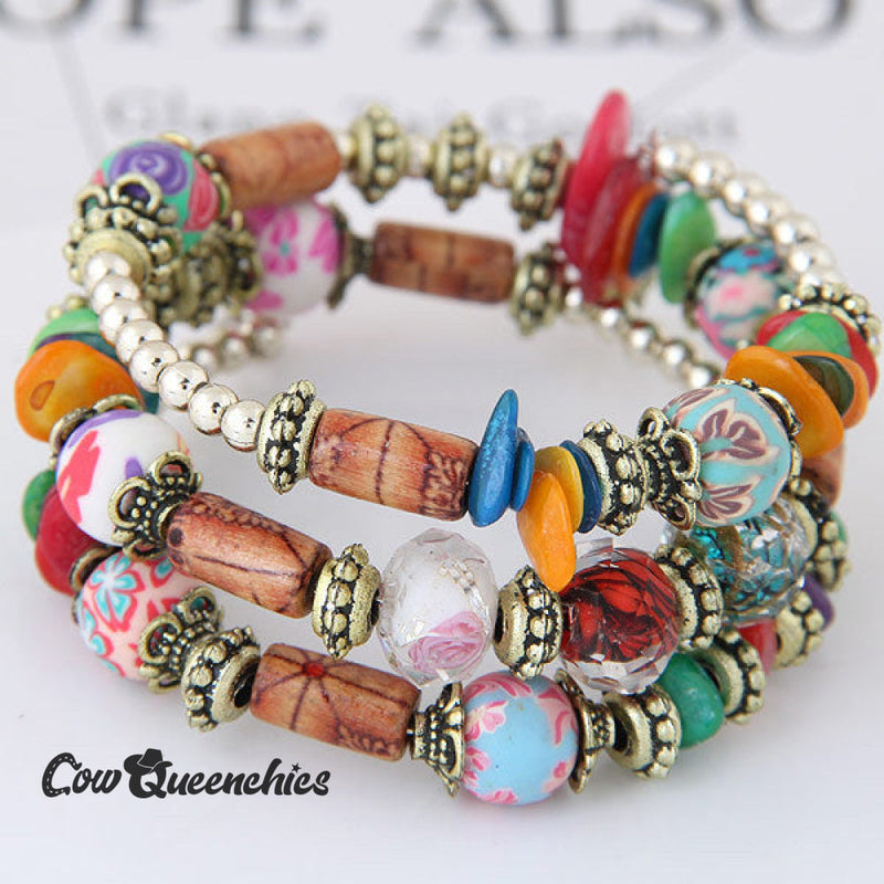 Shell Clay Bracelet