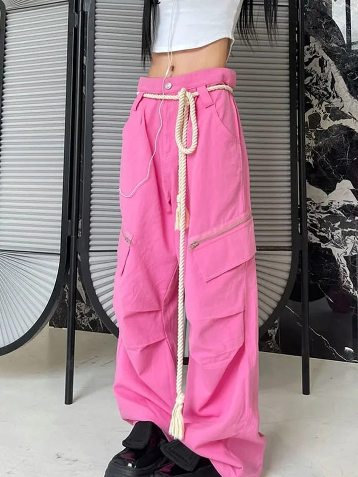 Drawstring Cargo Pants