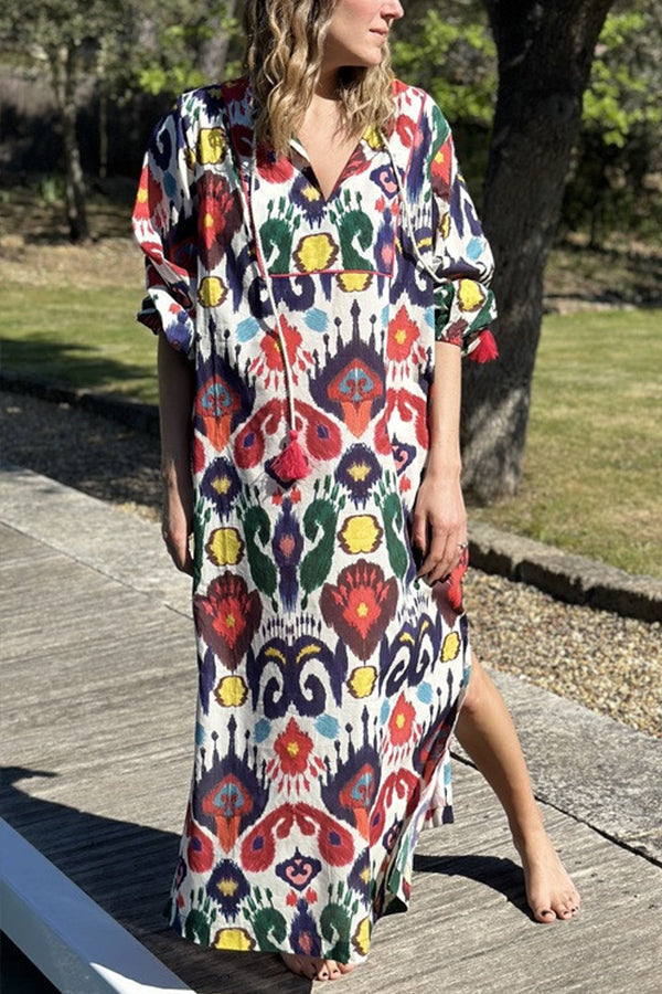 Jaya Loose Hem Slit Maxi Dress
