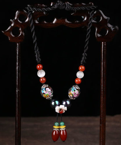 Handmade Patchwork Jade Pendant Necklace